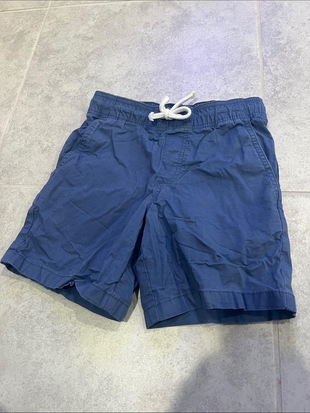 • Crown & Ivy Kids Casual Drawstring Shorts - slate blue, size S •